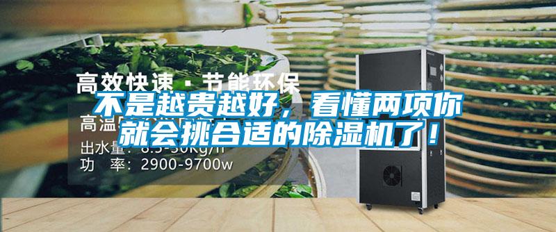 不是越貴越好,看懂兩項你就會挑合適的除濕機了!