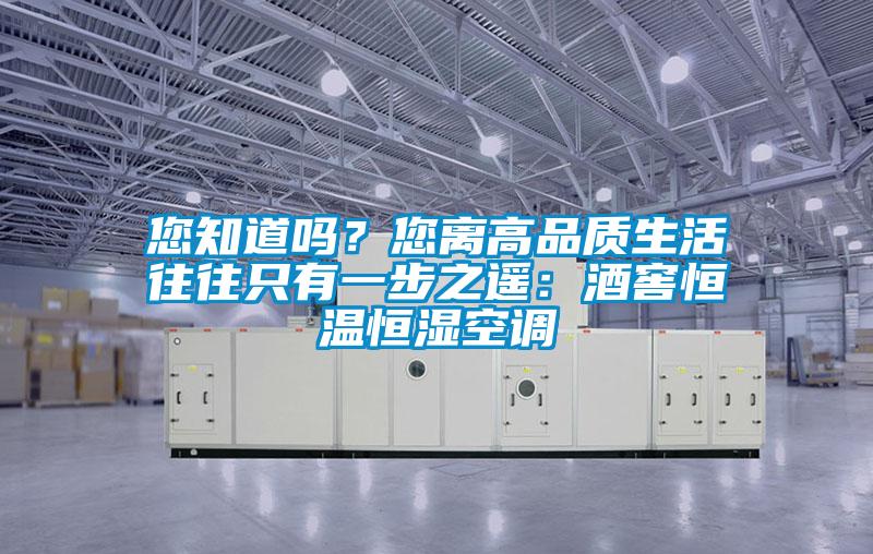 您知道嗎？您離高品質生活往往只有一步之遙：酒窖恒溫恒濕空調
