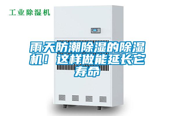 雨天防潮除濕的除濕機！這樣做能延長它壽命