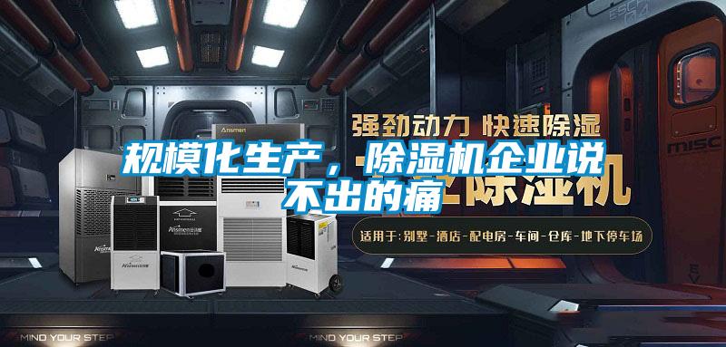 規(guī)模化生產(chǎn)，除濕機(jī)企業(yè)說(shuō)不出的痛