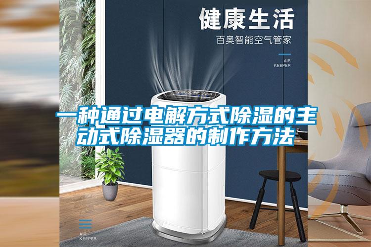 一種通過(guò)電解方式除濕的主動(dòng)式除濕器的制作方法