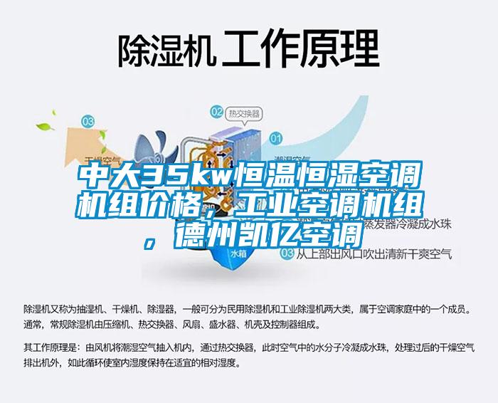 中大35kw恒溫恒濕空調機組價格，工業空調機組，德州凱億空調