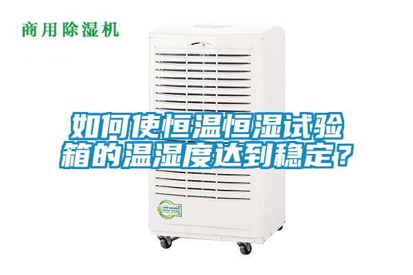如何使恒溫恒濕試驗箱的溫濕度達到穩(wěn)定？