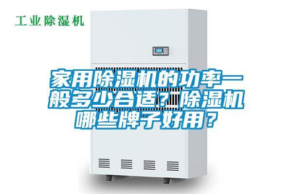 家用除濕機的功率一般多少合適？除濕機哪些牌子好用？