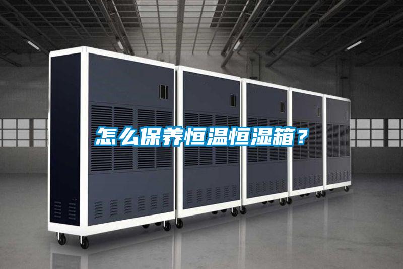 怎么保養恒溫恒濕箱？