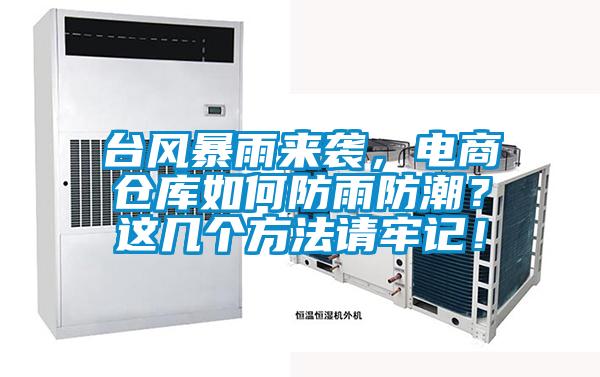 臺風暴雨來襲，電商倉庫如何防雨防潮？這幾個方法請牢記！