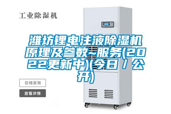 濰坊鋰電注液除濕機(jī)原理及參數(shù)~服務(wù)(2022更新中)(今日／公開)