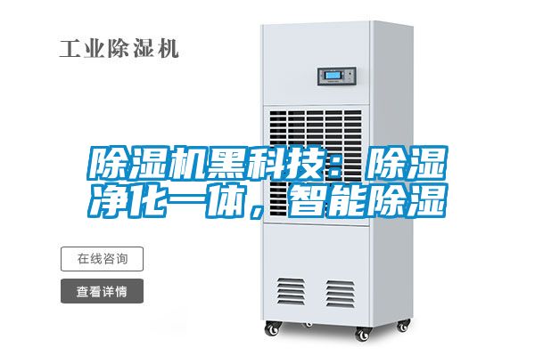除濕機黑科技:除濕凈化一體,智能除濕