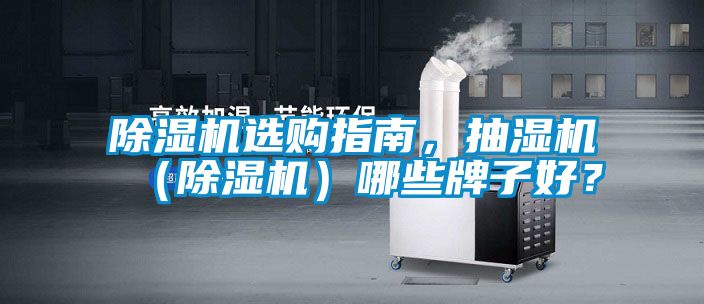 除濕機選購指南，抽濕機（除濕機）哪些牌子好？
